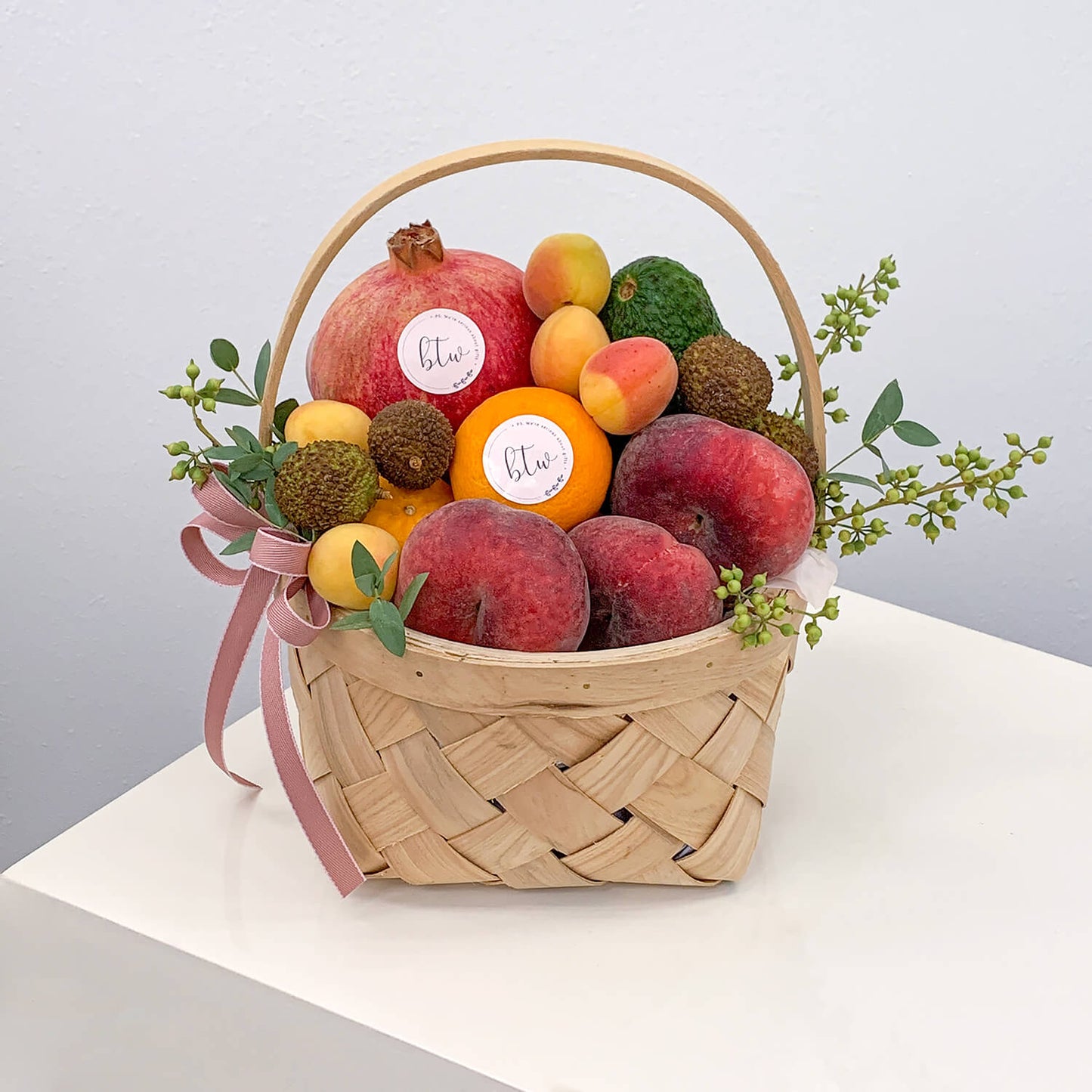 Rosy Summer Seasonal Fruits Basket