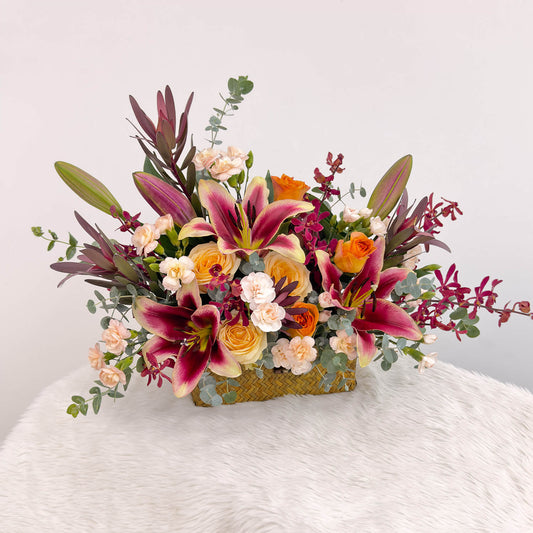 Saffron Seasonal Flower Arrangement