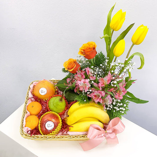 Tropical Vacation Seasonal Fruits Basket