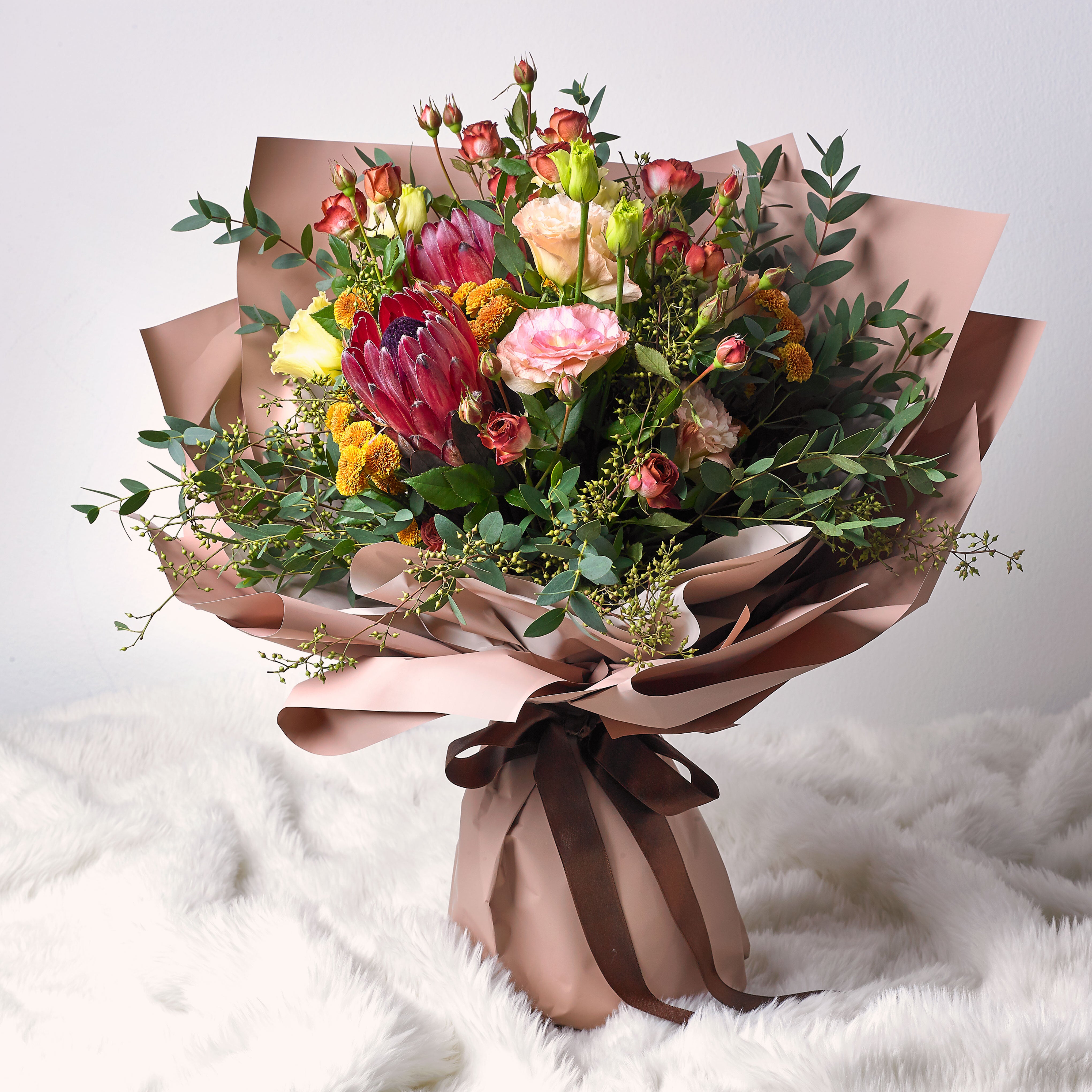 Autumn’s Twilight Seasonal Hand Bouquet