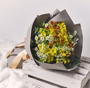 Golden Afternoon Seasonal Hand Bouquet
